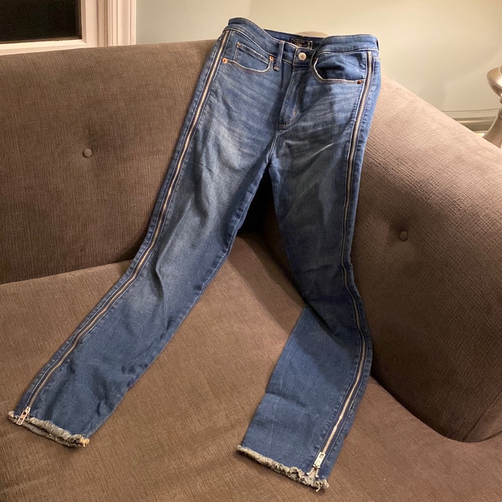 High-rise super skinny ankle jeans by Abercrombie & Fitch
